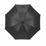 Guarda-chuva em pongee com abertura automática e 8 painéis ø106 cor preto vista frontal 