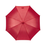 Guarda-chuva automático anti-tempestade em plástico reciclado ø101 cor vermelho vista frontal 