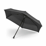 Guarda-chuva dobrável manual em pongee de plástico reciclado ø95 cor preto segunda vista