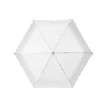 Guarda-chuva dobrável manual em pongee de plástico reciclado ø95 cor branco vista frontal 