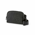 Bolsa de cintura impermeável em nylon reciclado com bolso traseiro 1,5L cor preto