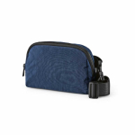Bolsa de cintura impermeável em nylon reciclado com bolso traseiro 1,5L cor azul-marinho