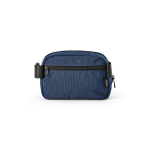 Bolsa de cintura impermeável em nylon reciclado com bolso traseiro 1,5L cor azul-marinho vista traseira 