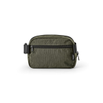 Bolsa de cintura impermeável em nylon reciclado com bolso traseiro 1,5L cor verde-escuro vista traseira 