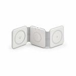 Carregador sem fios 3 em 1 USB-C e carregamento rápido magnético 15W cor branco segunda vista