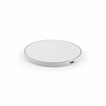 Carregador sem fios magnético em plástico reciclado USB-C e 15W cor branco