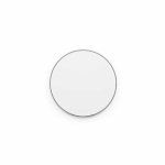 Carregador sem fios magnético em plástico reciclado USB-C e 15W cor branco vista frontal 