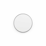 Carregador sem fios magnético em alumínio reciclado USB-C e 15W cor branco vista frontal 