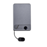 Powerbank magnética em liga de alumínio com ecrã 10.000 mAh cor cinzento-claro