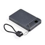 Powerbank magnética em liga de alumínio com ecrã 10.000 mAh cor cinzento-claro