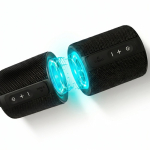 Coluna magnética separável com BT e luzes resistente à água 20W cor preto