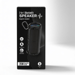 Coluna magnética separável com BT e luzes resistente à água 20W cor preto