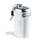 Powerbank com cabo retrátil e ecrã digital de 20.000 mAh cor branco