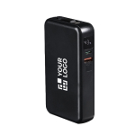 Powerbank compacta com cabo retrátil e carregamento rápido 10.000 mAh