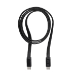 Cabo USB-C plano de 1 m ideal para carregamento rápido de 60 W
