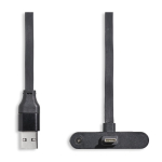 Cabo USB-C com suporte para smartphone e carregamento rápido 60W cor preto