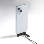 Cabo USB-C com suporte para smartphone e carregamento rápido 60W cor preto