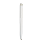 Caneta de plástico com design plano, NFC integrado e tinta preta cor branco