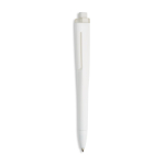 Caneta de plástico com design plano, NFC integrado e tinta preta cor branco