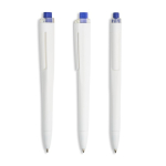 Caneta de plástico com design plano, NFC integrado e tinta preta cor azul-marinho