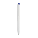 Caneta de plástico com design plano, NFC integrado e tinta preta cor azul-marinho