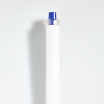 Caneta de plástico com design plano, NFC integrado e tinta preta cor azul-marinho