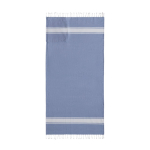 Mochila pareo de algodão 2 em 1, dimensões 90x180cm e 180 g/m2 cor azul-marinho