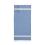 Mochila pareo de algodão 2 em 1, dimensões 90x180cm e 180 g/m2 cor azul-claro