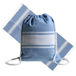Mochila pareo de algodão 2 em 1, dimensões 90x180cm e 180 g/m2
