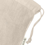 Saco pequeno em material ecológico com cordões a condizer 140 g/m²