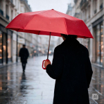 Guarda-chuva automático em plástico reciclado de secagem rápida Ø100 cor preto