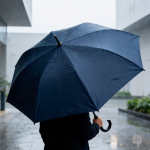 Guarda-chuva automático com varetas de fibra resistentes ao vento Ø120 cor azul-marinho