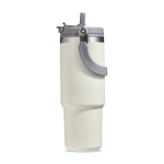 Copo térmico em aço inoxidável com palhinha rebatível e bocal 900ml