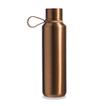 Garrafa aço inoxidável de parede dupla com acabamento metalizado 600ml cor dourado
