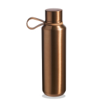 Garrafa aço inoxidável de parede dupla com acabamento metalizado 600ml cor dourado