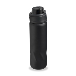 Garrafa térmica em aço inoxidável com tampa multifunções 600ml cor preto