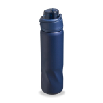 Garrafa térmica em aço inoxidável com tampa multifunções 600ml cor azul-marinho