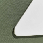 Agenda A5 em pele sintética com aba triangular magnética cor verde oliva