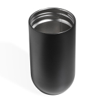 Garrafa térmica de aço inoxidável reciclado convertível em copo 500ml cor preto