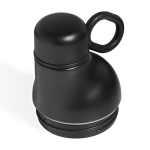 Garrafa térmica de aço inoxidável reciclado convertível em copo 500ml cor preto