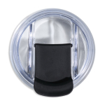 Garrafa térmica de aço inoxidável reciclado convertível em copo 500ml cor preto