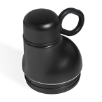 Garrafa térmica em aço inoxidável reciclado convertível em copo 750ml cor preto