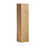 Garrafa térmica em aço inoxidável reciclado convertível em copo 750ml cor preto