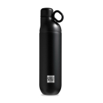Garrafa térmica em aço inoxidável reciclado convertível em copo 750ml cor preto