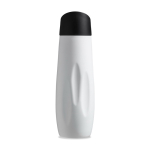 Garrafa térmica aço inox reciclado com suporte para telemóvel 500ml cor branco