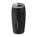 Copo térmico em aço inoxidável reciclado com tampa deslizante 500ml cor preto