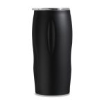 Copo térmico em aço inoxidável reciclado com tampa deslizante 500ml cor preto