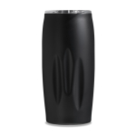 Copo térmico em aço inoxidável reciclado com tampa deslizante 500ml cor preto