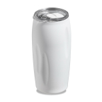 Copo térmico em aço inoxidável reciclado com tampa deslizante 500ml cor branco