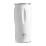 Copo térmico em aço inoxidável reciclado com tampa deslizante 500ml cor branco